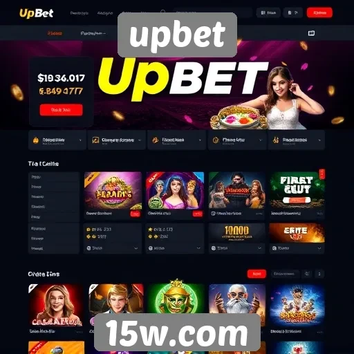 Análise da interface do site de jogos upbet